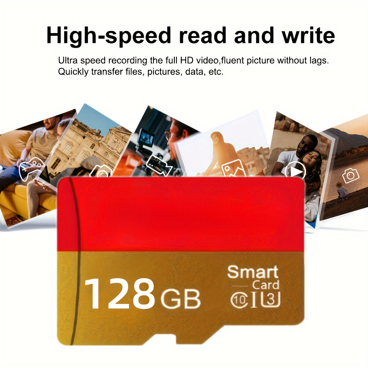256GB Micro SD Card 128GB High-Speed Micro SD Cards - Reliable Mini SD Flash Memory with TF Storage Power for Smartphones, Cameras, and Tablets