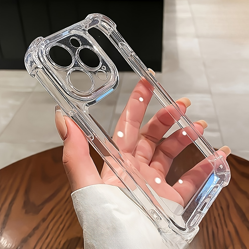 Clear Shockproof Soft Phone Case for iPhone16 15 14 13 12 11 Pro Max 14 15 16 Plus Clear Case