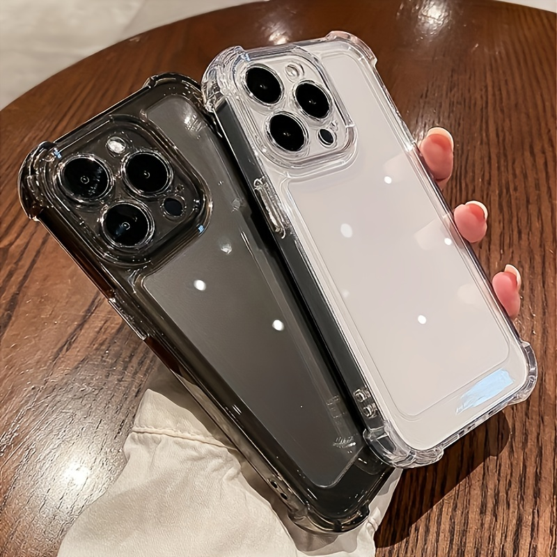 Clear Shockproof Soft Phone Case for iPhone16 15 14 13 12 11 Pro Max 14 15 16 Plus Clear Case