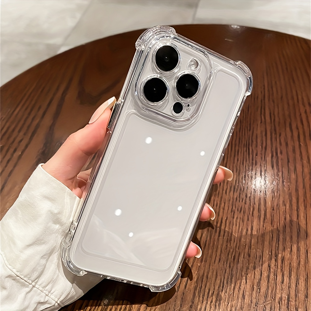 Clear Shockproof Soft Phone Case for iPhone16 15 14 13 12 11 Pro Max 14 15 16 Plus Clear Case