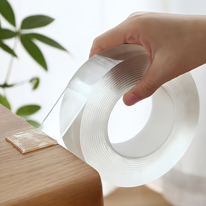 1pc Heavy-Duty Reusable Double-Sided Tape - Strong, Sticky, Traceless, Multipurpose, Removable & Washable for Home, Office & Car