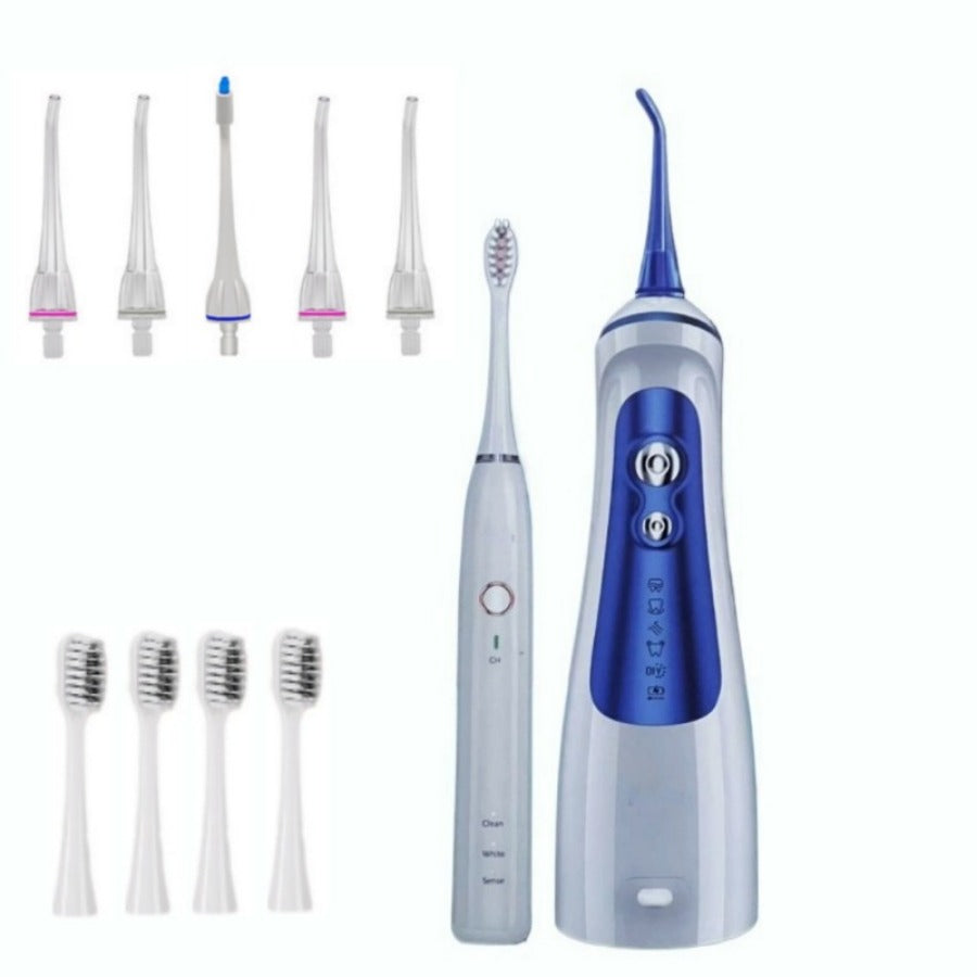 The combination of a toothner and an electric toothbrush is used for braces, bridges, teeth care, multi -functional multi -mode adjustment, Christmas day and Christmas gift.