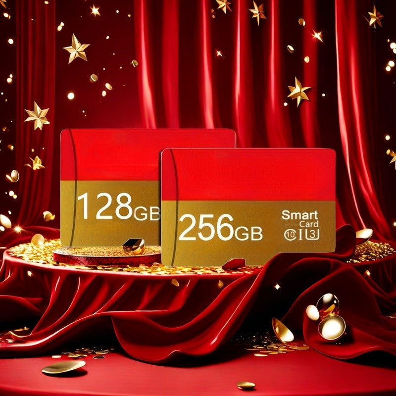 2Pack SD Card 128GB Memory Card with SD Adapter, High Speed TF Card 128GB, Class 10, U3, for Android Phones Tablets Camera Smartphone