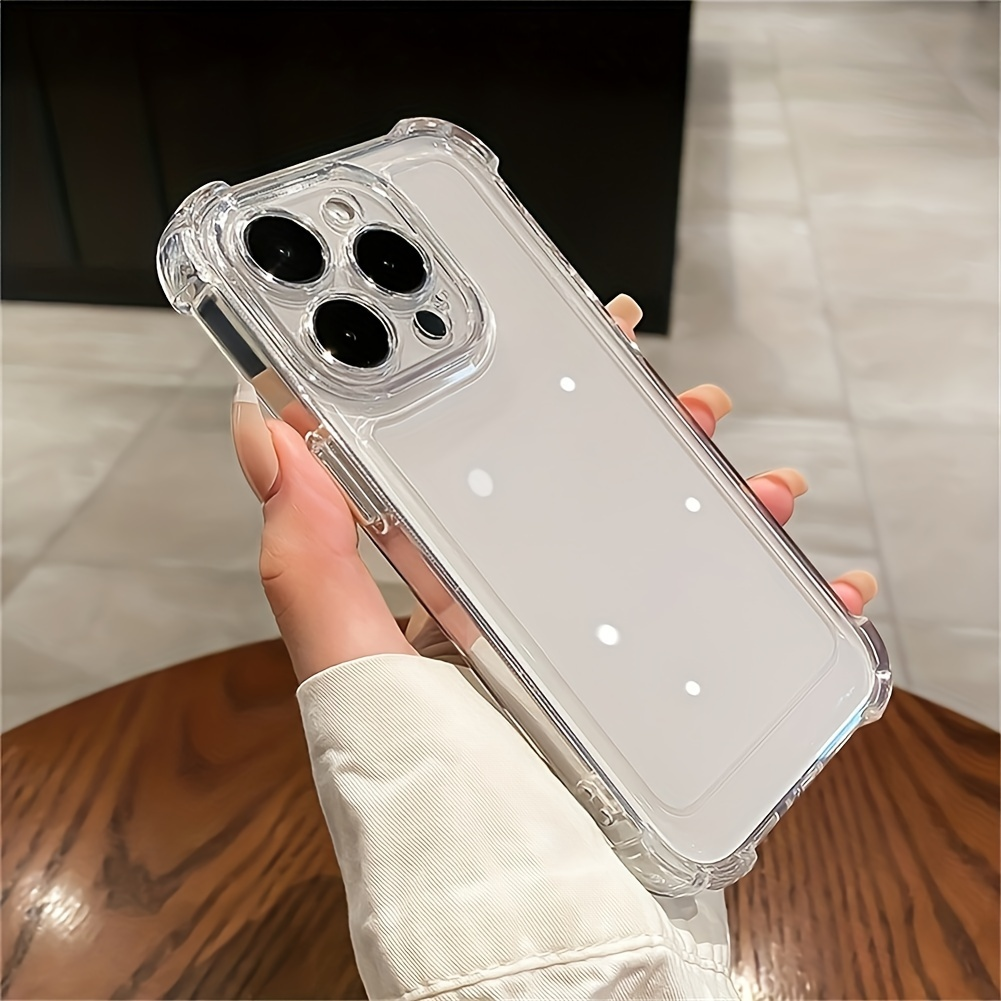 Clear Shockproof Soft Phone Case for iPhone16 15 14 13 12 11 Pro Max 14 15 16 Plus Clear Case