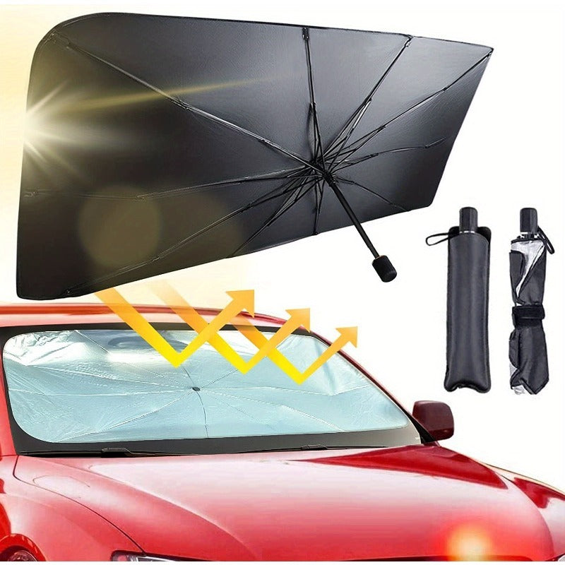 Automobile Windshield Sunshade-foldable Automobile Umbrella Sunshade, Anti-ultraviolet Car Front Window (heat Protection) Windshield Cover- Best gift for colleagues, friends and family