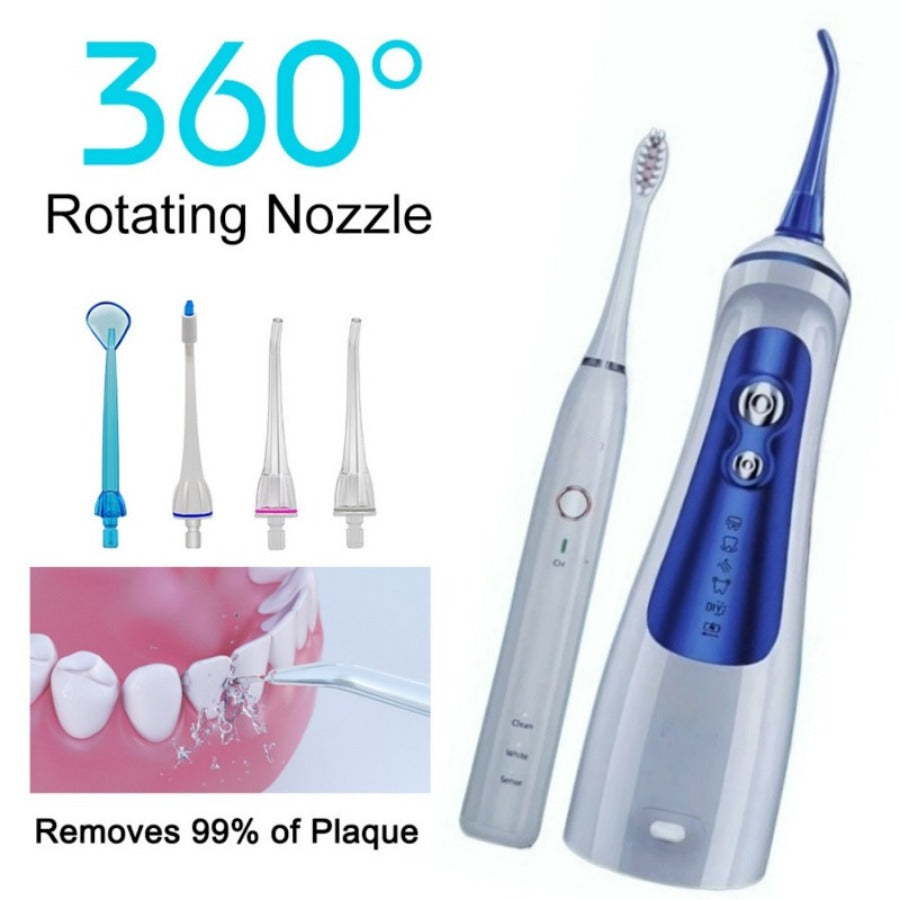 The combination of a toothner and an electric toothbrush is used for braces, bridges, teeth care, multi -functional multi -mode adjustment, Christmas day and Christmas gift.