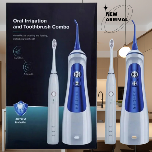 The combination of a toothner and an electric toothbrush is used for braces, bridges, teeth care, multi -functional multi -mode adjustment, Christmas day and Christmas gift.