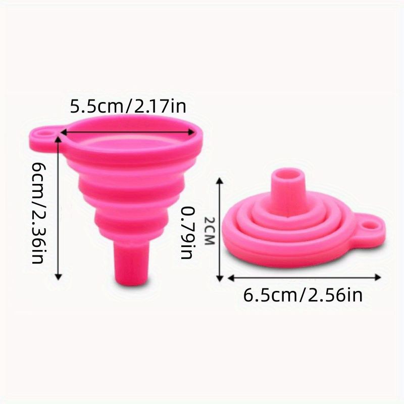 1pcs Upgrade Your Kitchen with This Retractable Folding Mini Funnel Perfect for Pouring Oil, Wine, and More