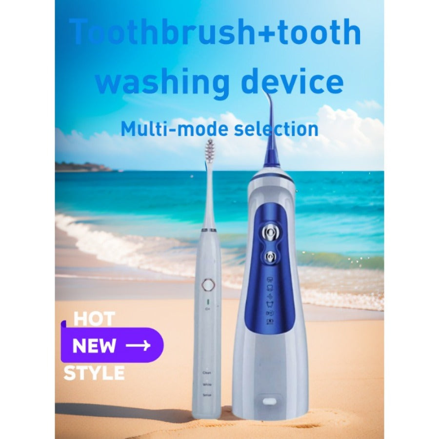 The combination of a toothner and an electric toothbrush is used for braces, bridges, teeth care, multi -functional multi -mode adjustment, Christmas day and Christmas gift.